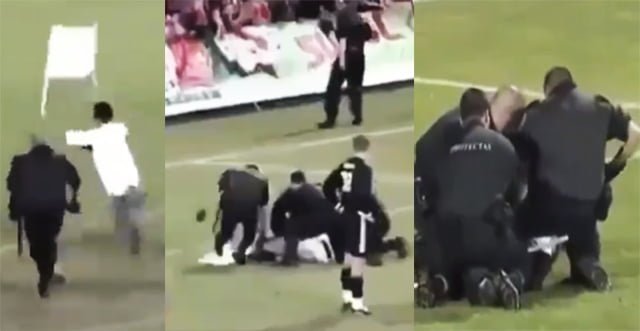 Brutalidad contra niño pro-palestino en campo de fútbol de España