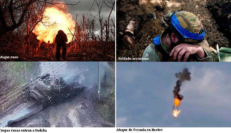 Rusos asaltan a Sudzha en Kursk y se enfrentan con tropas ucranianas